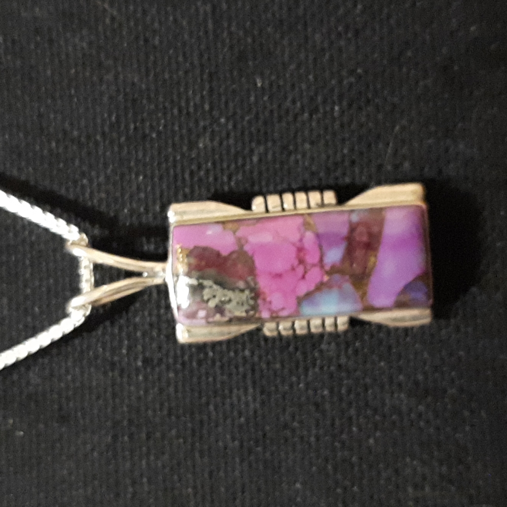 purple necklace